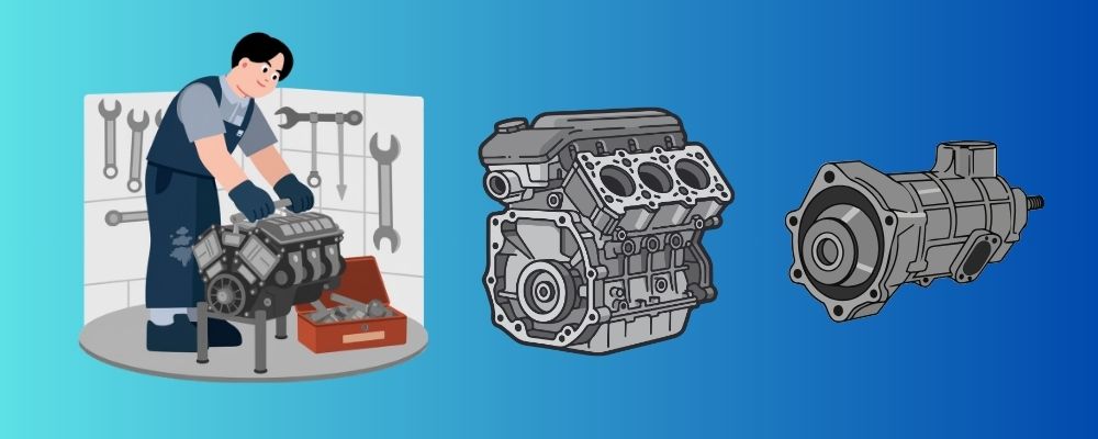 Replacement car engine ready for sea freight shipping from China to Antigua